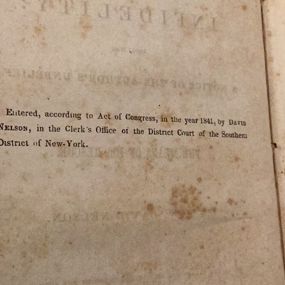 Unique antiquarian book on infidelity The Cause and Cure of Infidelity C. 1841 - Picture 7 of 14